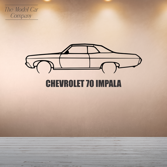 Wall Art Silhouette - Chevrolet 70 Impala