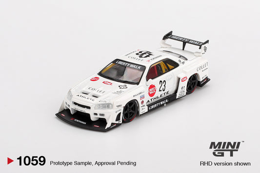 Mini GT 1/64 - Nissan LB-ER34 Super Silhouette ATHLETE/COLLET
