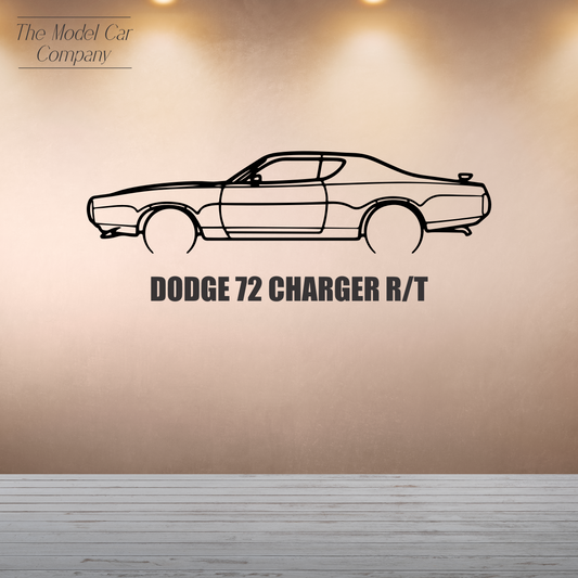 Wall Art Silhouette - Dodge 72 Charger R/T