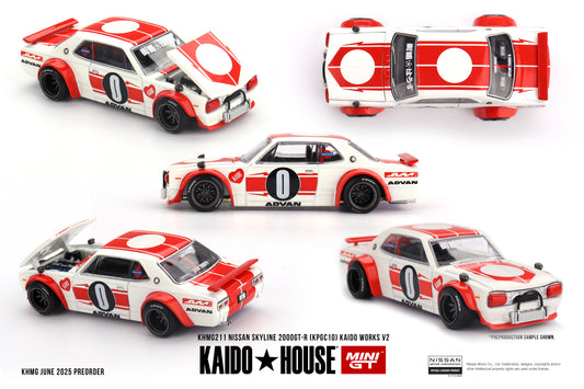 Mini GT x Kaido House 1/64 - Nissan Skyline 2000GT-R (KPGC10) Kaido Works V2