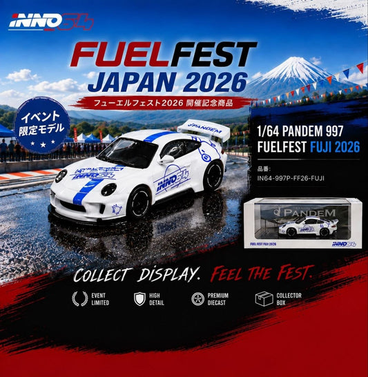 Inno64 1/64 - Porsche Pandem 997 Fuel Fest Fuji 2026