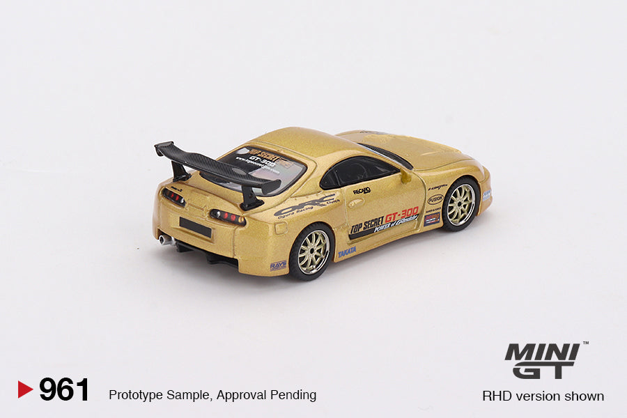 Mini GT 1/64 - Toyota Supra (A80) Top Secret GT-300 Top Secret Gold