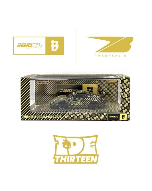 Inno64 1/64 - Porsche RWB 997 Black Crow Customs x Bakajin Indonesian Diecast Expo 2026 Event Edition