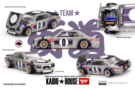 Mini GT x Kaido House 1/64 - Nissan Skyline 2000GT-R (KPGC10) Kaido Works V1