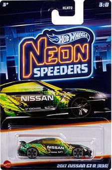 Hot Wheels 1/64 - Neon Speeders 2017 Nissan GT-R (R35)