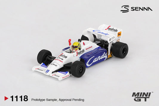 Mini GT 1/64 - Toleman TG184 #19 Ayrton Senna 1984 Monaco Grand Prix 2nd Place (BLISTER)