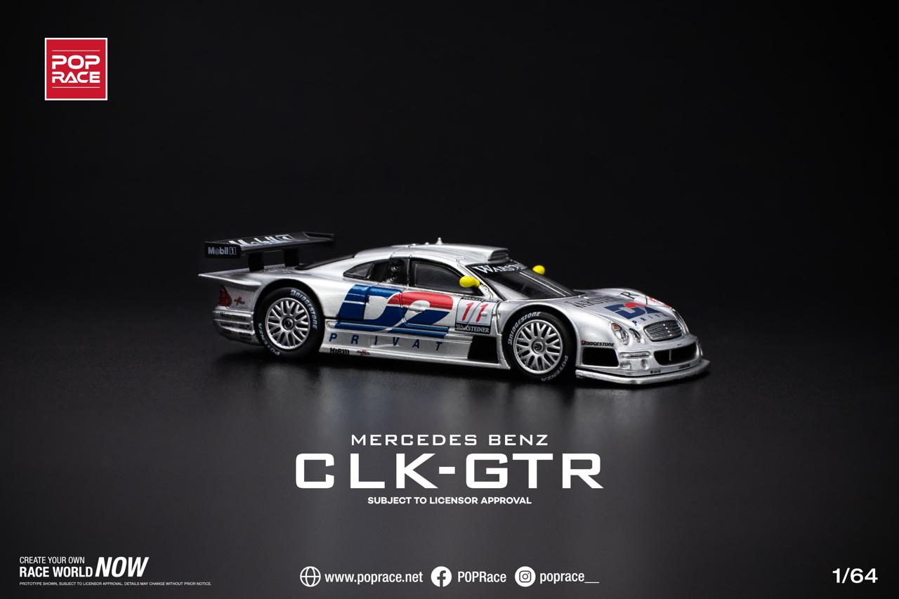 Pop Race 1/64 - Mercedes Benz CLK-GTR D2 1997 FIA GT