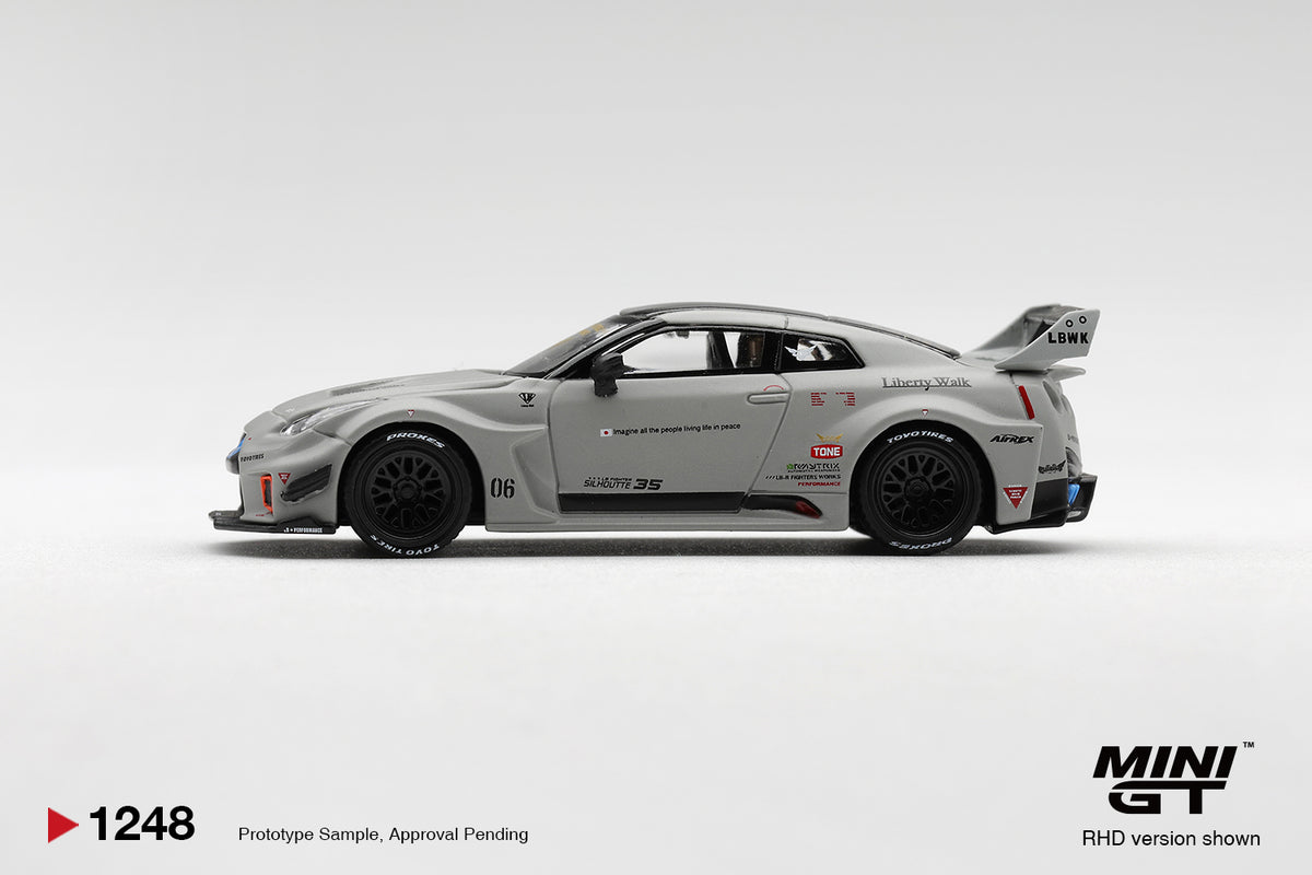 Mini GT 1/64 - NISSAN LB-Silhouette WORKS GT 35GT-RR Ver.1 Matt Grey