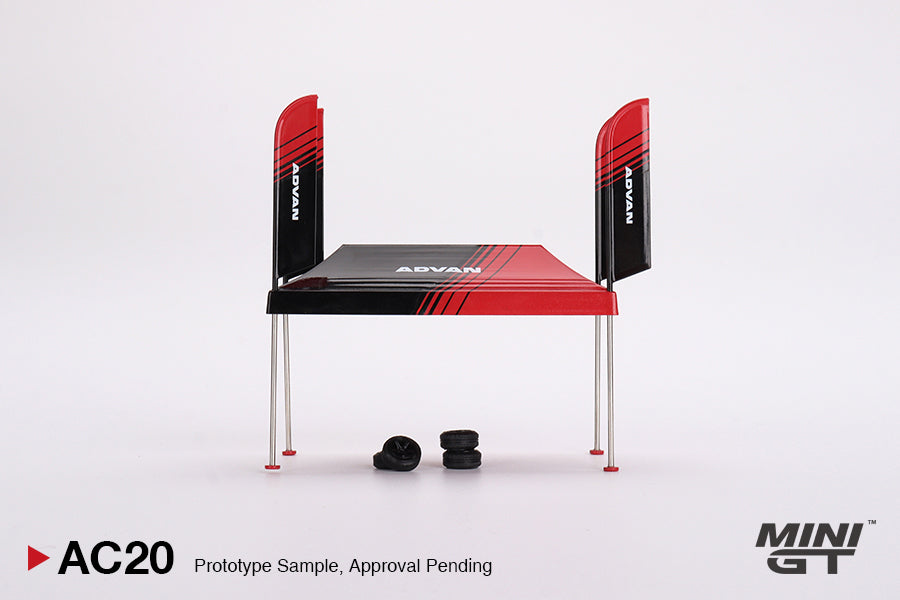 Mini GT 1/64 - Paddock Service Tent Set - ADVAN