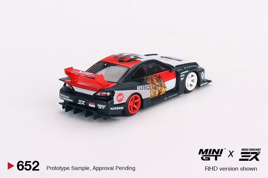 Mini GT 1/64 - LB-Super Silhouette Nissan SILVIA (S15)“GARUDA” MINI GT x MIZU Diecast (BLISTER)