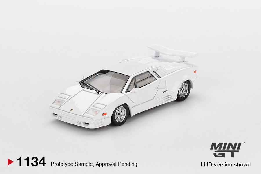 Mini GT 1/64 - Lamborghini Countach 25th Anniversary White