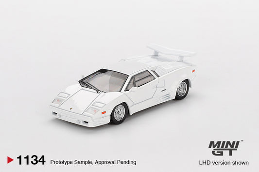 Mini GT 1/64 - Lamborghini Countach 25th Anniversary White