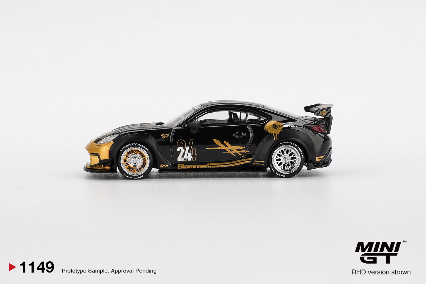 Mini GT 1/64 - Toyota GR86 LB★Nation Black / Gold