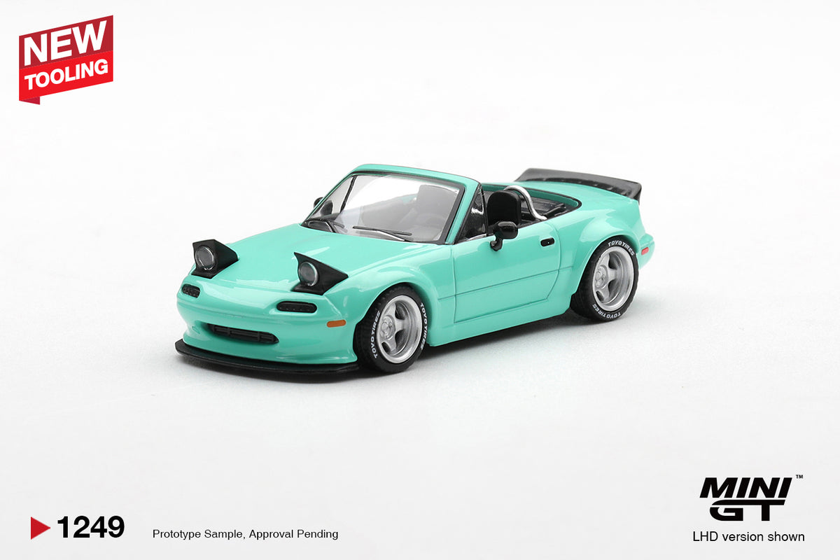 Mini GT 1/64 - Mazda MX-5 (NA) Pandem Mint Green