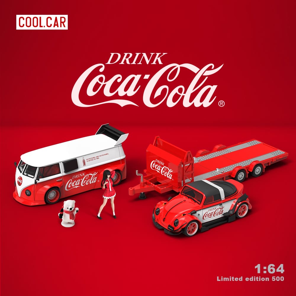 CoolCar 1/64 - Coca Cola Trailer Red