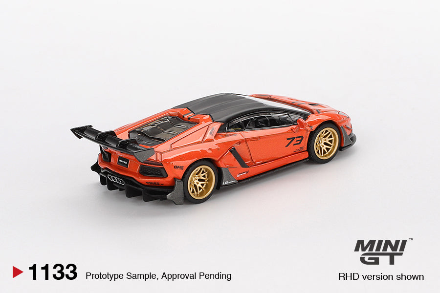 Mini GT 1/64 - LB★WORKS Lamborghini Aventador Limited Edition Orange MDX 2025