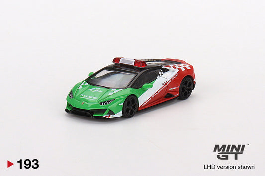 Mini GT 1/64 - Lamborghini Huracán EVO Bologna Airport 2020 Follow-Me Car