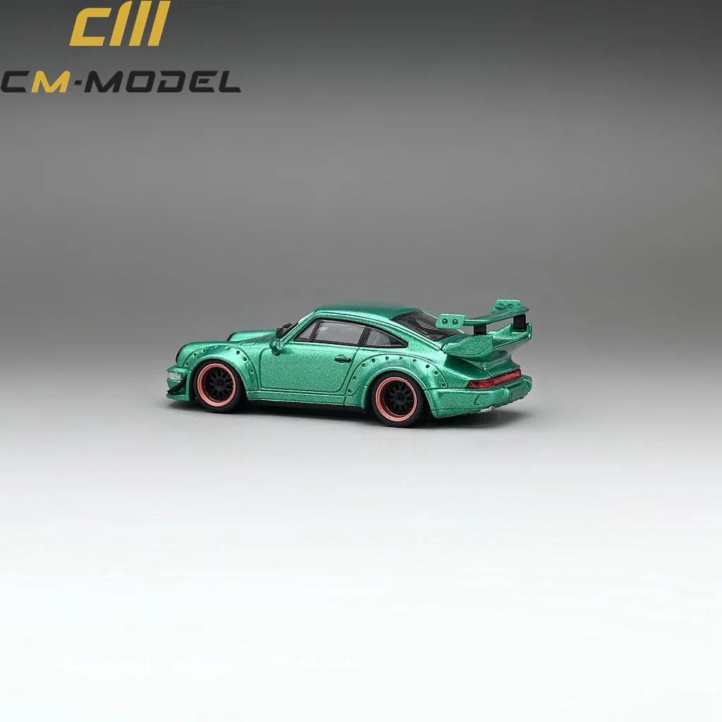 CM Model 1/64 - Porsche RWB 964 Wide Body Metallic Green