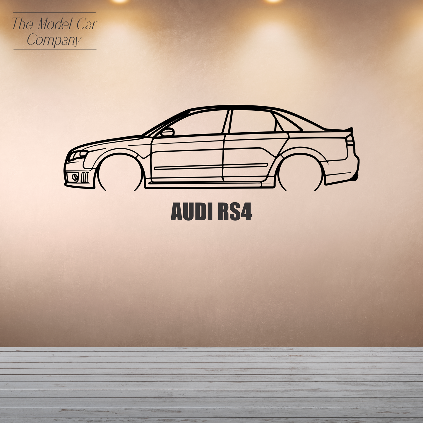 Wall Art Silhouette - Audi RS4 B7