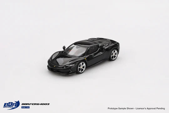 BBR Models 1/64 - Ferrari 296 GTB Nero Daytona