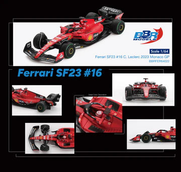 BBR 1/64 - Ferrari SF23 #16 Leclerc 2023 Monaco GP
