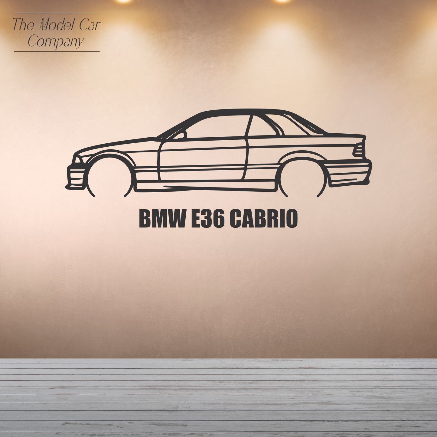 Wall Art Silhouette - BMW E36 Cabrio