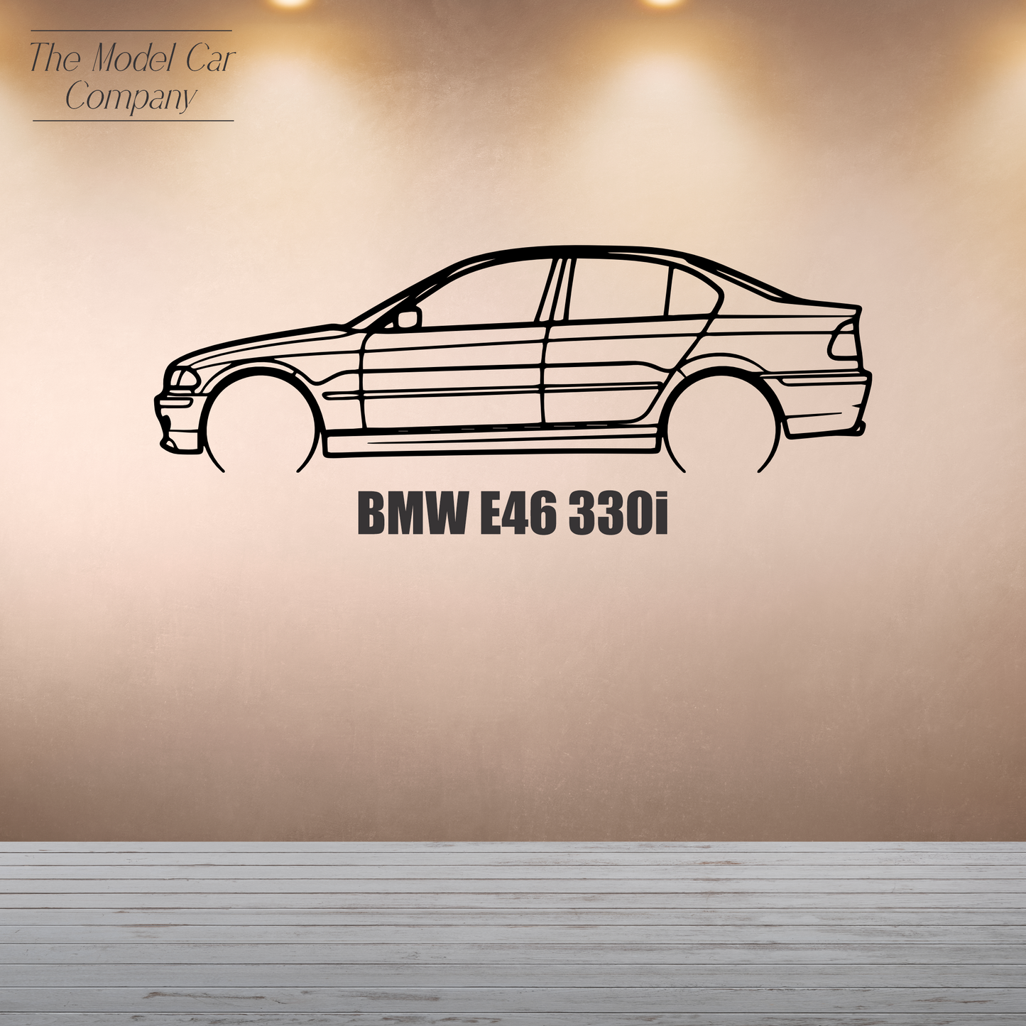 Wall Art Silhouette - BMW E46 330i