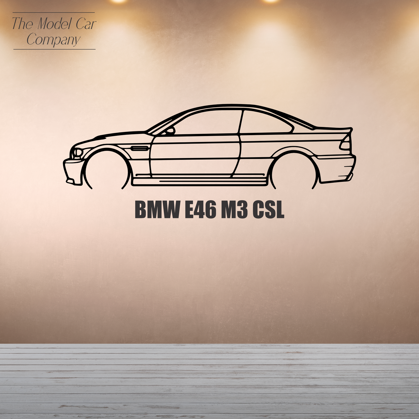 Wall Art Silhouette - BMW E46 M3 CSL