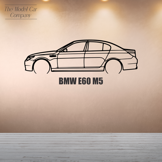 Wall Art Silhouette - BMW E60 M5