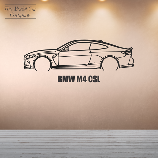 Wall Art Silhouette - BMW M4 CSL