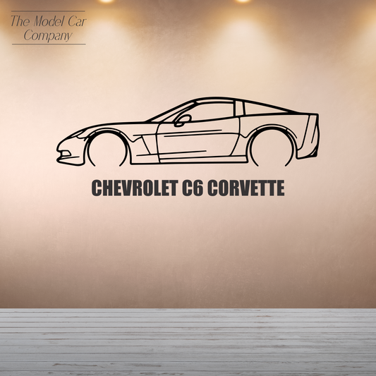 Wall Art Silhouette - C6 Corvette