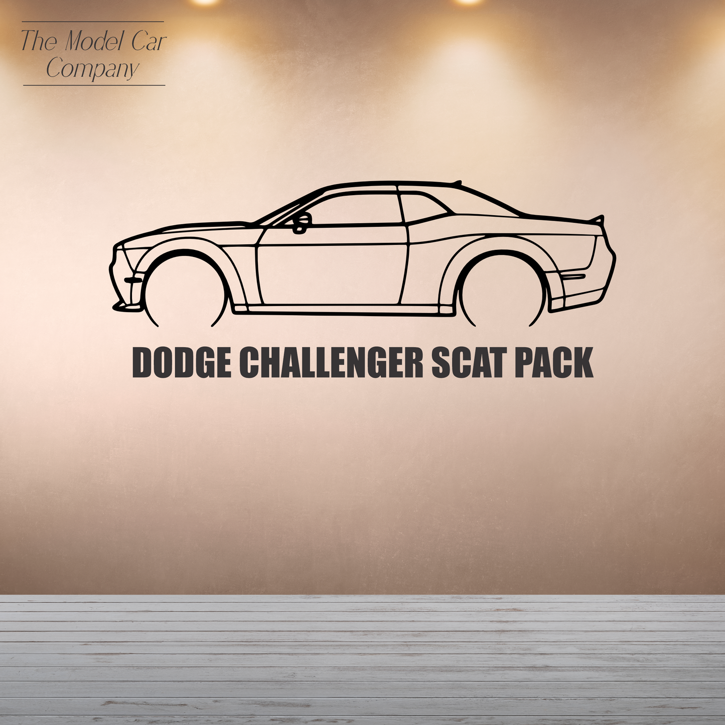 Wall Art Silhouette - Dodge Challenger Scat Pack