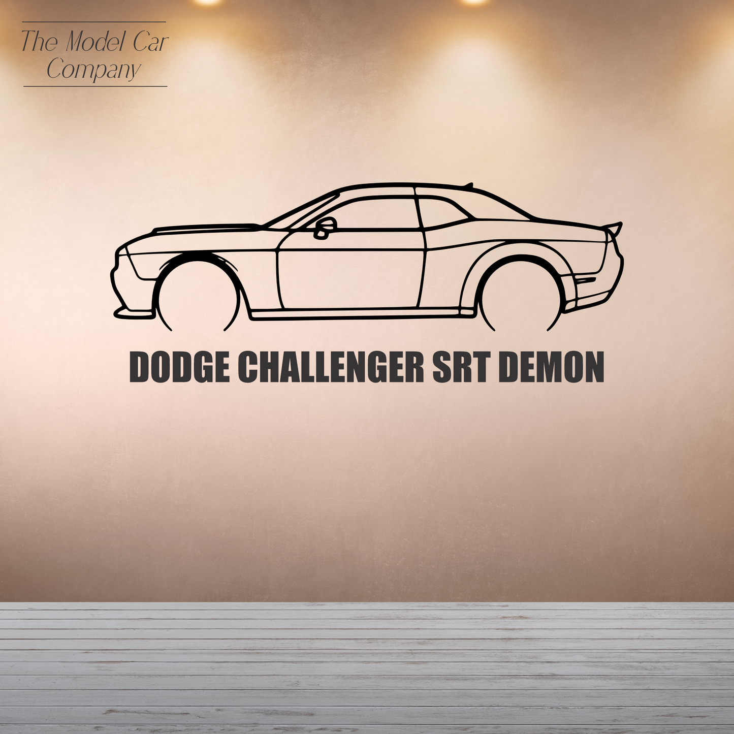 Wall Art Silhouette - Dodge Challenger SRT Demon