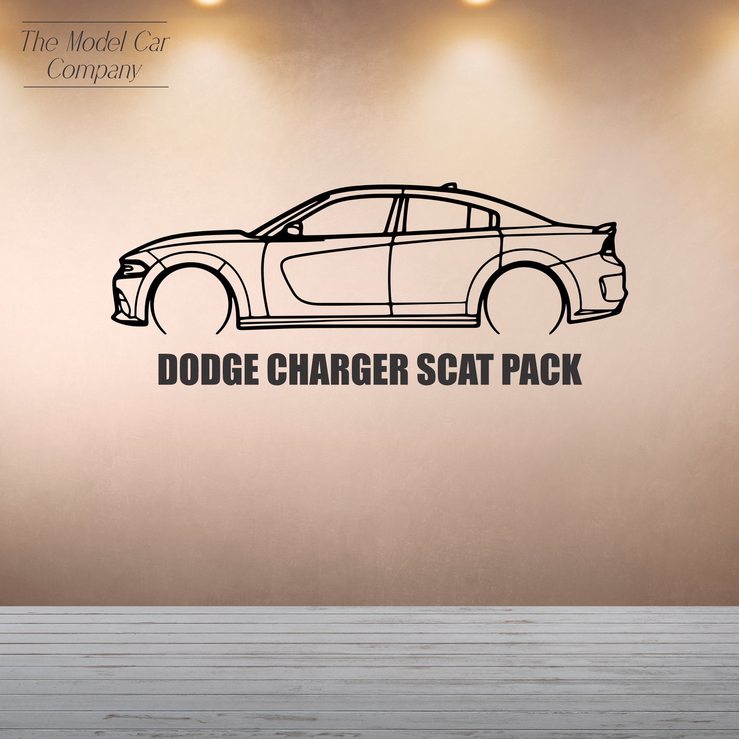 Wall Art Silhouette - Dodge Charger Scat Pack