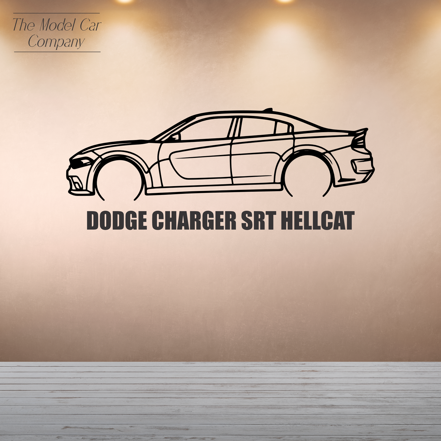 Wall Art Silhouette - Dodge Charger SRT Hellcat