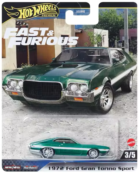 Hot Wheels Premium 1/64 - Fast n Furious 1972 Ford Torino Sport