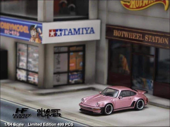 Hobby Fans x Ghost Player 1/64 - Porsche 930 Singer Pink