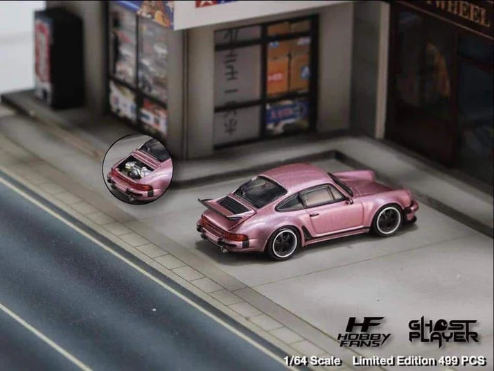 Hobby Fans x Ghost Player 1/64 - Porsche 930 Singer Pink