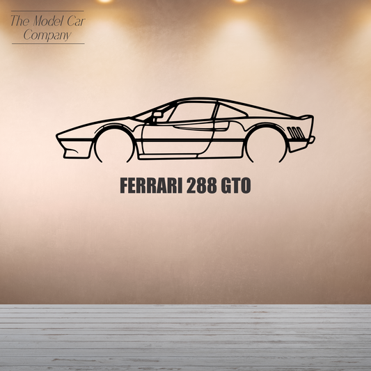 Wall Art Silhouette - Ferrari 288 GTO