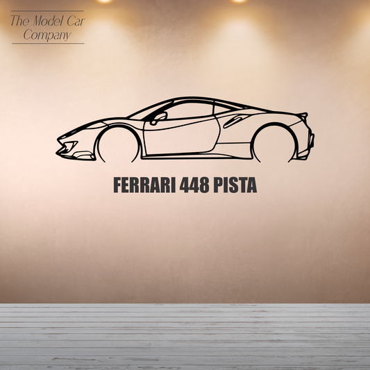 Wall Art Silhouette - Ferrari 448 Pista