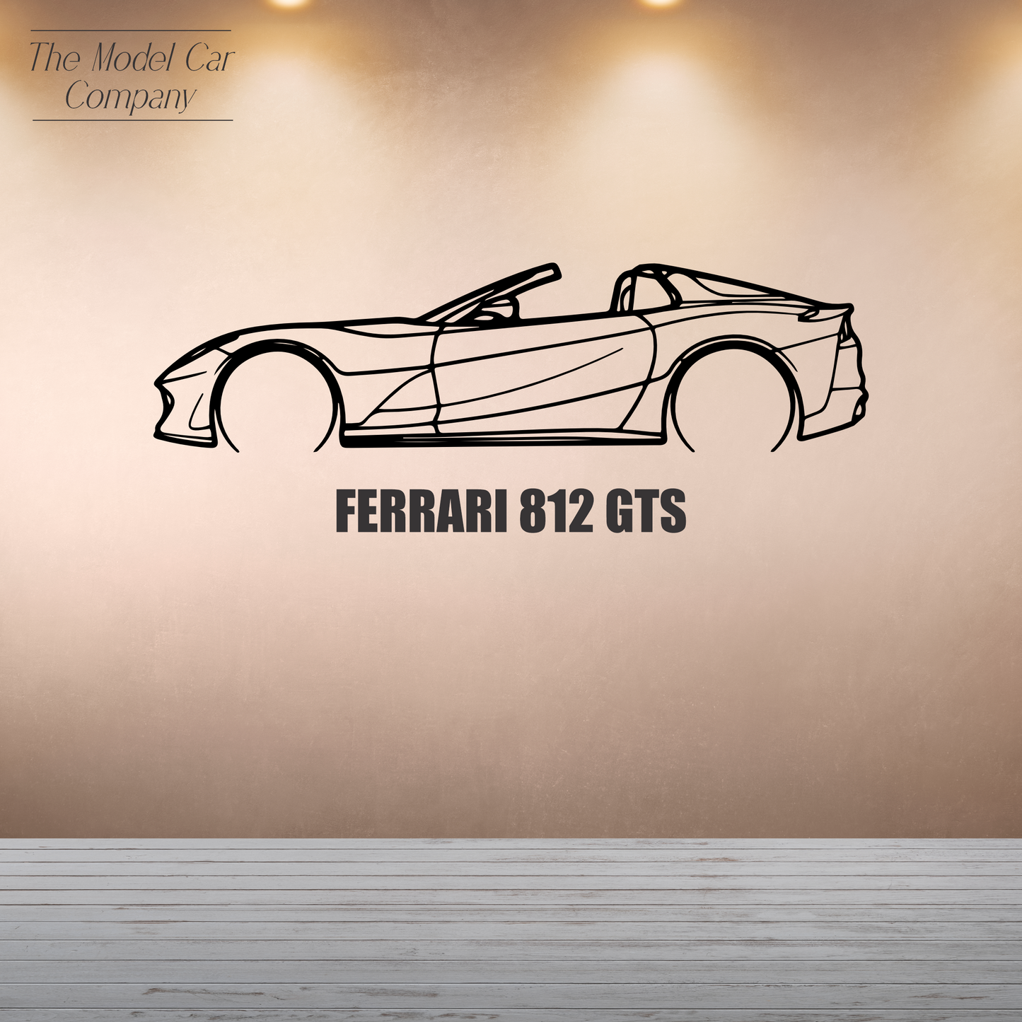 Wall Art Silhouette - Ferrari 812 GTS