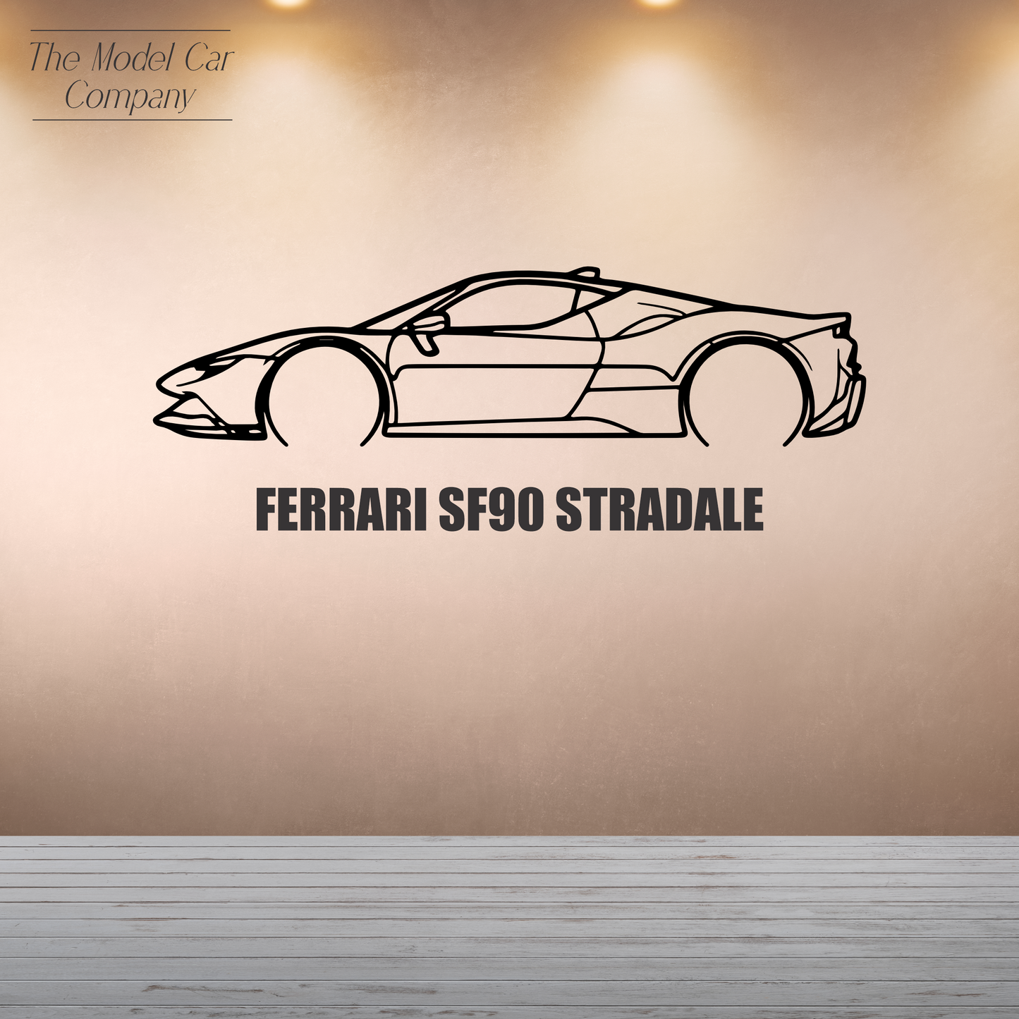 Wall Art Silhouette - Ferrari SF90 Stradale