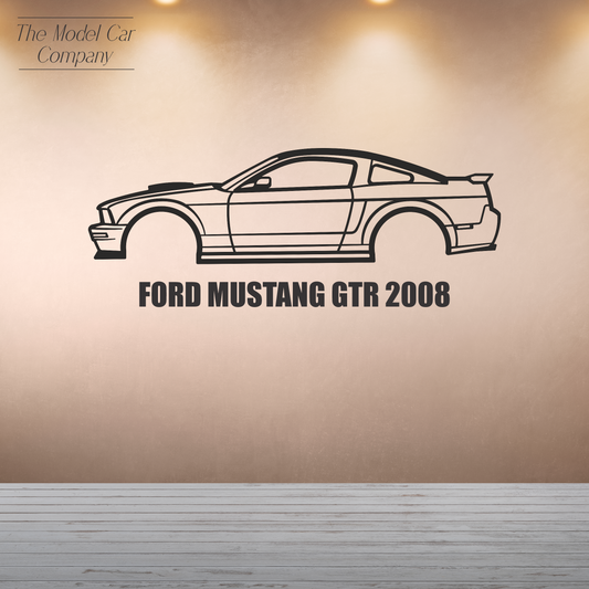 Wall Art Silhouette - Ford Mustang GTR 2008