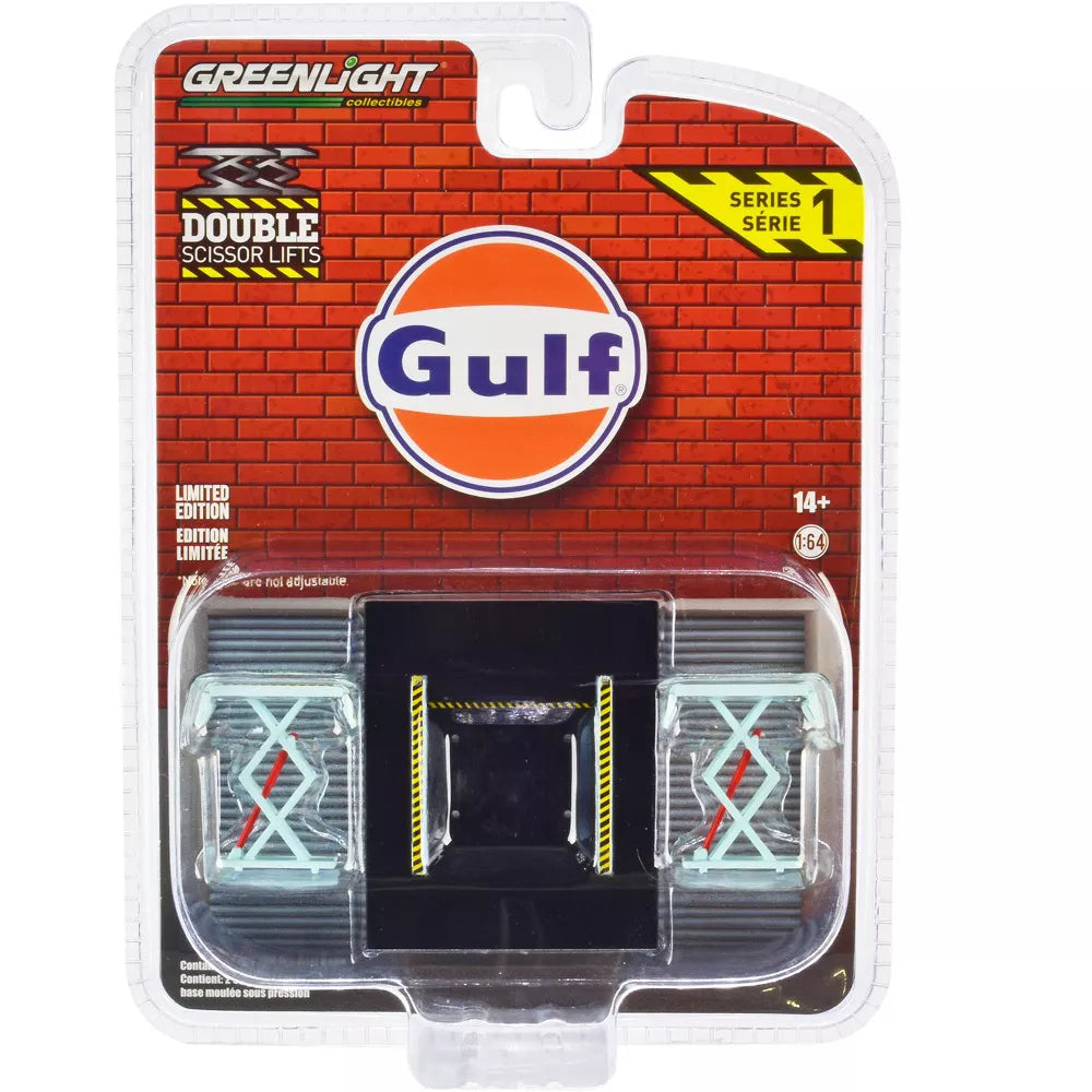 Greenlight 1/64 - Double Scissor Lift Gulf Oil