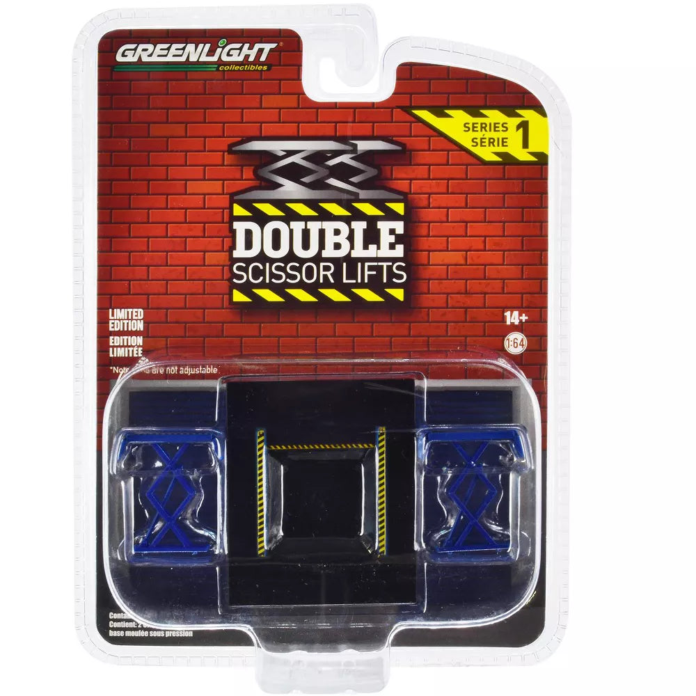 Greenlight 1/64 - Double Scissor Lift Blue