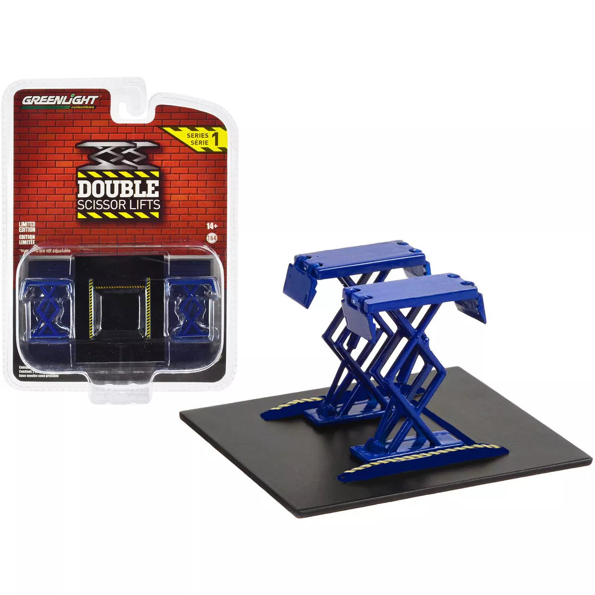 Greenlight 1/64 - Double Scissor Lift Blue