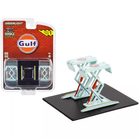 Greenlight 1/64 - Double Scissor Lift Gulf Oil