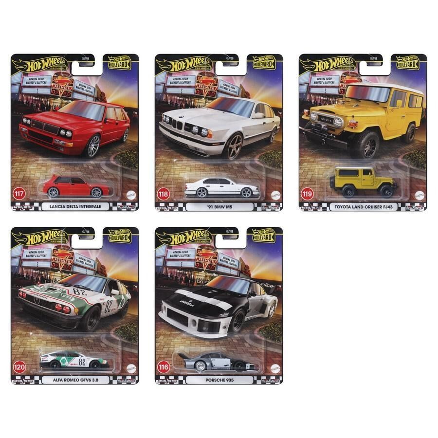 Hot Wheels Boulevard Set of 5 116-120 GJT68-958A