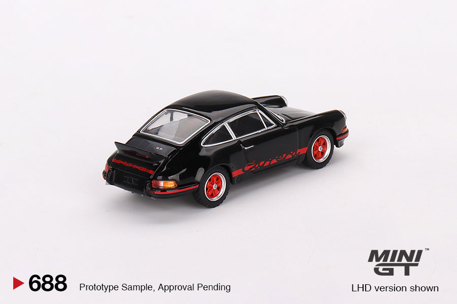 Mini GT 1/64 - Porsche 911 Carrera RS 2.7 Black with Red Livery