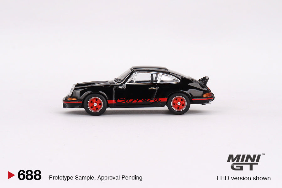 Mini GT 1/64 - Porsche 911 Carrera RS 2.7 Black with Red Livery